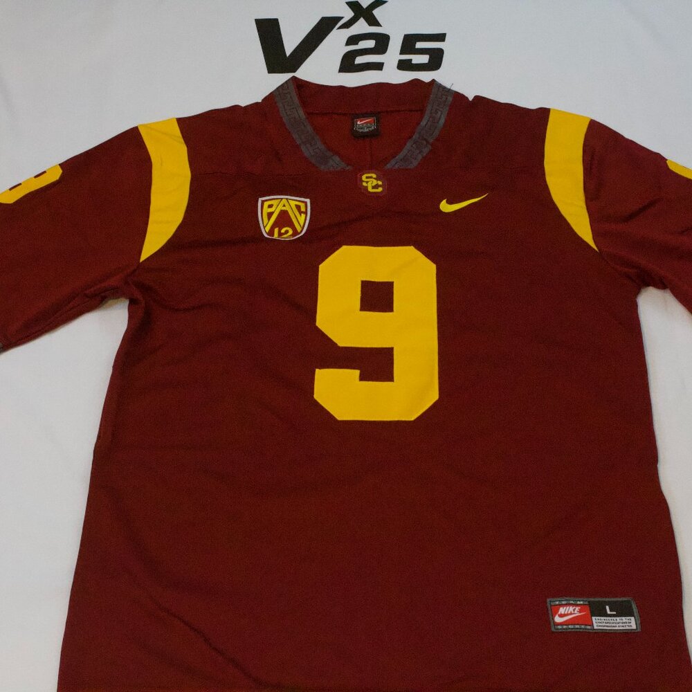 NEW Men's USC Trojans Juju Smith-Schuster Throwback Red Jersey Size Large